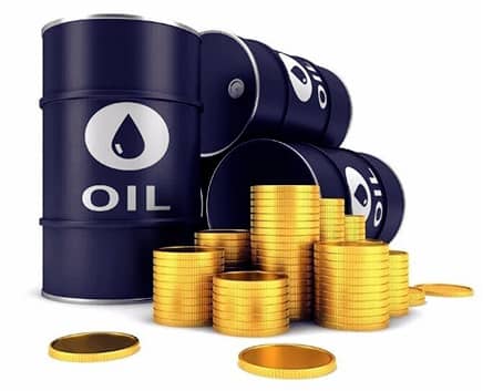 Oil Barrels and Coins